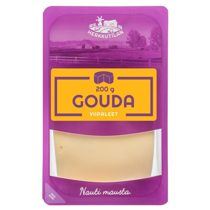 Herkkutilan Goudajuusto 200g viipaloitu