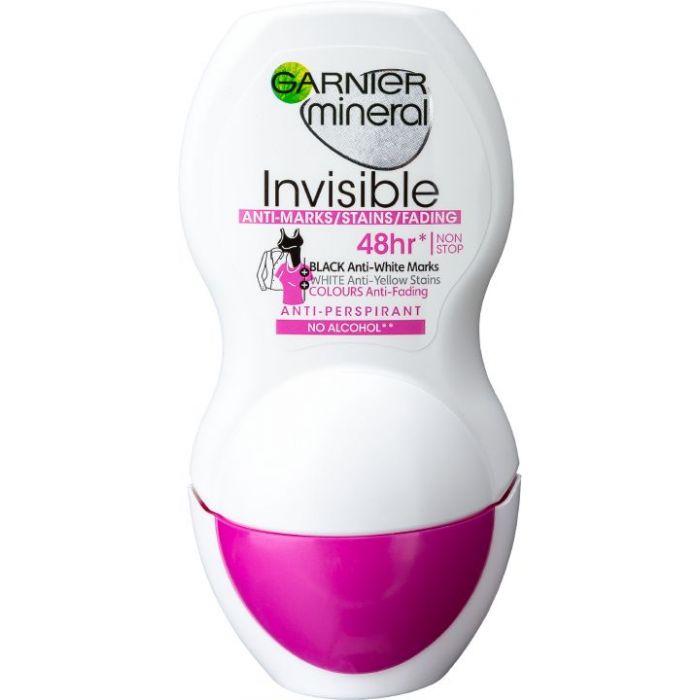 Garnier Mineral Deodorant 50ml Woman Invisible Black, White & Colors R