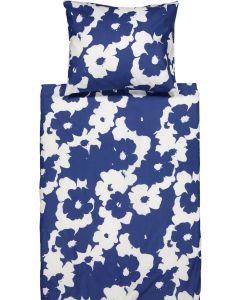 Kukat pussilakanasetti sininen/valkoinen