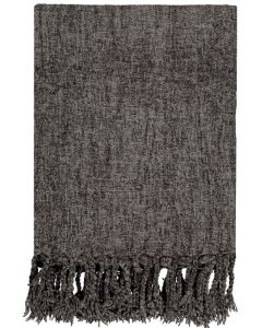 Hapsullinen Chenille torkkupeite 130x170 cm harmaa