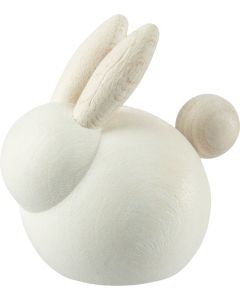 Pupunen 4 cm, luonnonvalkoinen