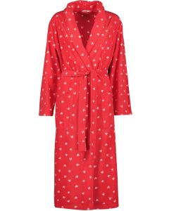 Naisten aamutakki, punainen