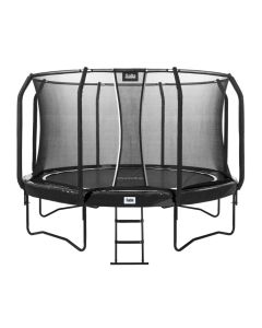 Trampoliini First Class Ø366 cm, musta sis. Portaat