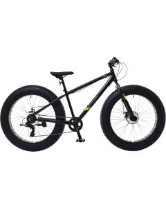 4inch fatbike läskipyörä 7-vaihdetta 26" musta, runkokorkeus 40 cm