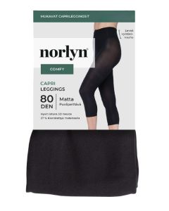 Comfy Capri Leggings 80 den musta