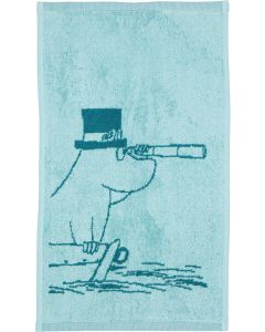 Muumi käsipyyhe 30x50 Muumipappa sinivihreä