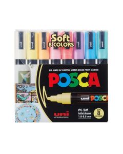 Maalikynä pastellivärit, 8 kpl