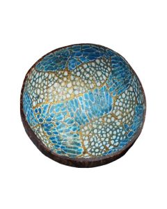 Coco kookoskulho halkaisija 13-14 cm sininen-kulta