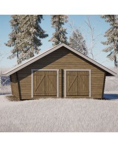 Hirsilato U-XXL Umpisein&auml; Pihavarasto 25m2