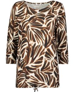 Naisten pusero, ruskea/beige