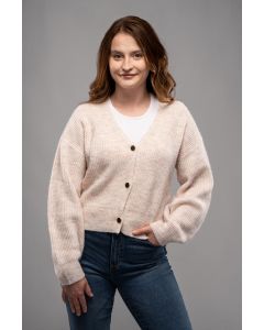 Naisten neuletekki, vaalea beige