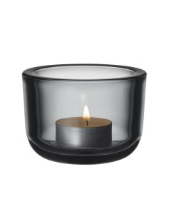 Valkea kynttilälyhty 60 mm harmaa