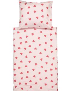 Syd&auml;met pussilakanasetti vaaleanpunainen