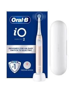 iO2 Calm Pink s&auml;hk&ouml;hammasharja + matkakotelo