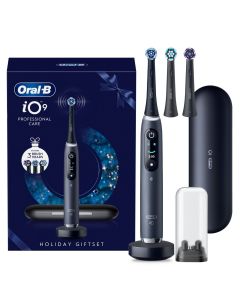 iO9 Black Gift pack+ lataava matkakotelo + 2 lis&auml;vaihtoharjaa