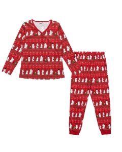 Suvi naisten pyjama Talvisydän tummanpunainen