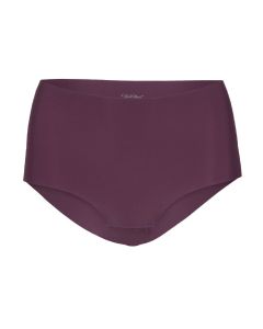Naisten Mikrokuitu High Waist alushousut, burgundy