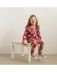 Lasten tunika, tumma roosa