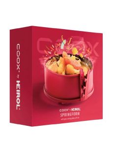 Coox silikoninen irtopohjavuoka Ø 18 cm, lasipohja, punainen