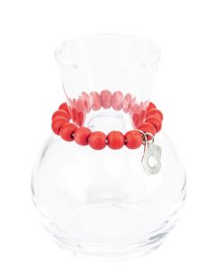 Kupla minimaljakko lasi/punainen