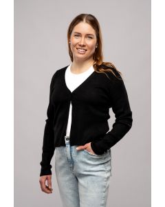 Naisten neuletakki, musta