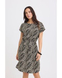 BYMMJOELLA naisten mekko, musta/valkoinen