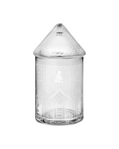 Muumi lasipurkki Muumitalo 18,5cm