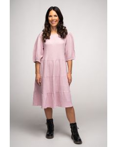 Naisten mekko, vaaleanpunainen