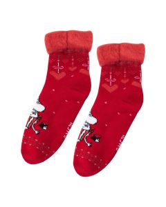 Talvisydän-pehmosukat punainen 35/38-42/46