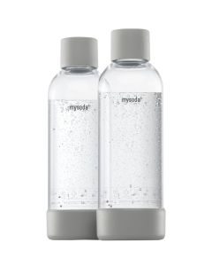 Juomapullo 1 litra, 2-pack, gray