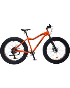 Mania fatbike läskipyörä 8-vaihdetta 26" oranssi 48cm