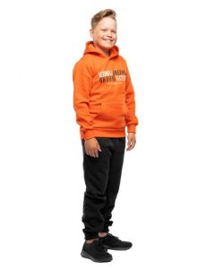 Lasten printti collegehuppari oranssi