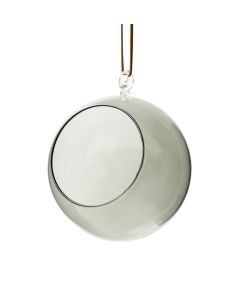 Sisustuspallo/kynttilälyhty Ø 12 cm, harmaa