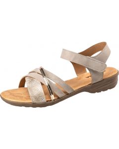 Tarrakiinnitteiset sandaalit taupe 36-41
