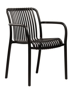 Pinottava tuoli, musta