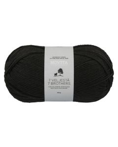 7 Veljestä lanka 100 g noki
