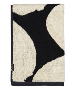 Kylpypyyhe City Blossom 70x140, musta/beige