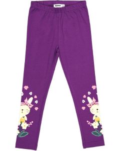 Lasten printti leggingsit violetit