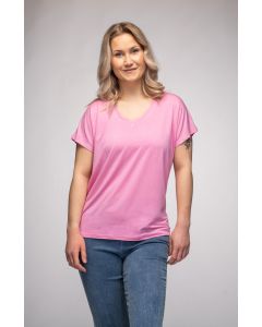 Naisten t-paita, vaaleanpunainen