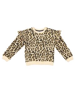 Lasten collegepusero, beige/ruskea