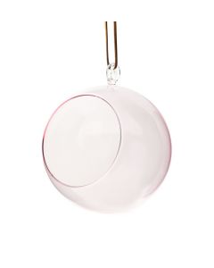 Sisustuspallo/kynttilälyhty Ø 12 cm, pinkki