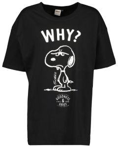 Naisten t-paita ''Why?'', musta