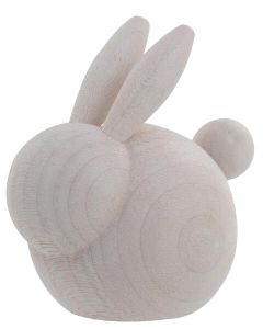 Pupu 6,5 cm, luonnonvalkoinen