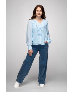 Naisten pusero, vaaleansininen