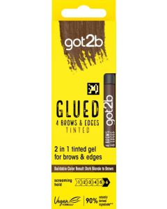 got2b 4 Brows & Edges Glued Gel Brown 16ml