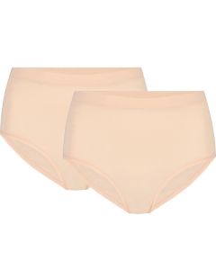 Naisten High Waist alushousut Tencel Modal 2kpl, puuteri