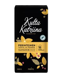 Kulta Katriina Perinteinen 500g pannujauhatus kahvi