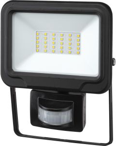 Led-valonheitin liikesensorilla 30w musta