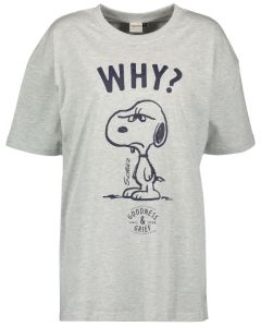 Naisten t-paita ''Why?'', vaaleanharmaa
