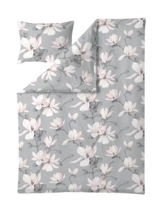 Satiinipussilakanasetti Magnolia 150X210 cm, harmaa